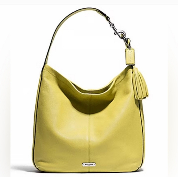 Coach Handbags - Coach Yellow Leather Hobo Excellent! Bag